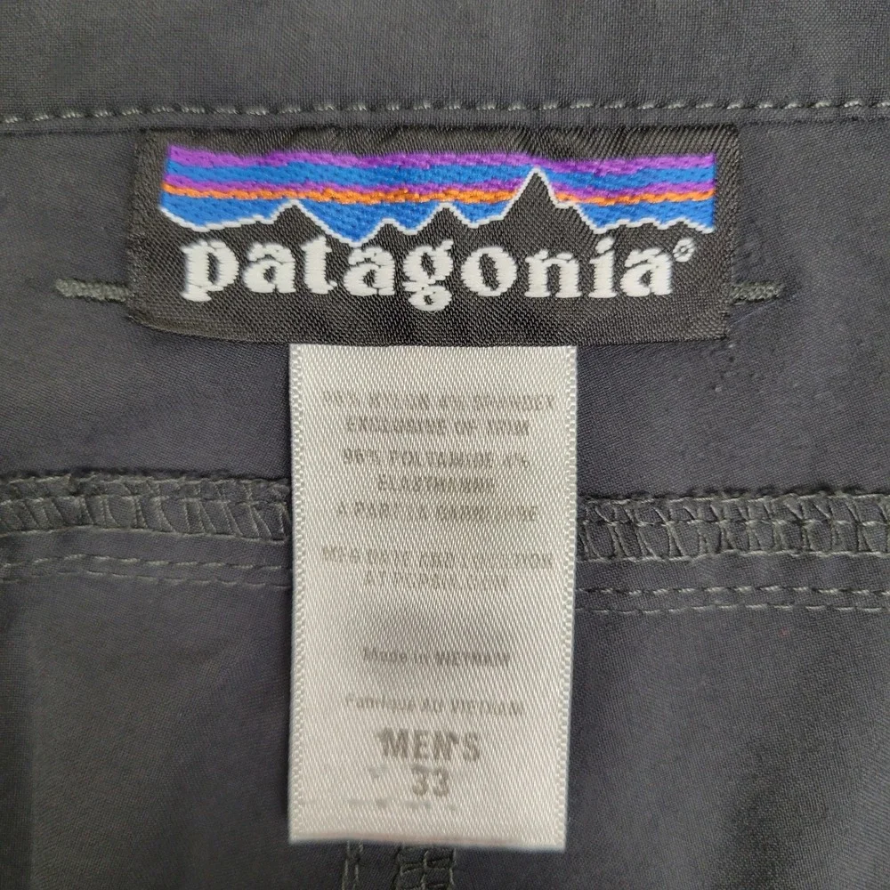 Patagonia Men's Black Size 33 Shorts Lightweight Performance Hiking Outdoor